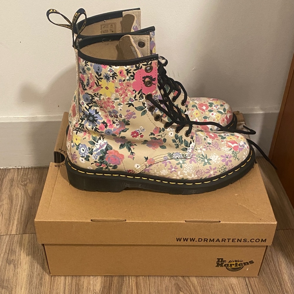 Dr. Martens Multicolor Floral Boots